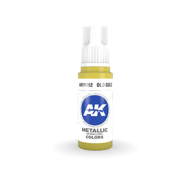 AK Interactive AK11192 Metallic Old Gold Acrylic Paint 17ml (3rd Generation)